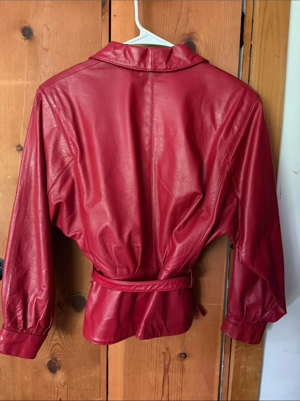 VINTAGE WILSONS RED LEATHER, Size 8(S) - Picture 6 of 7